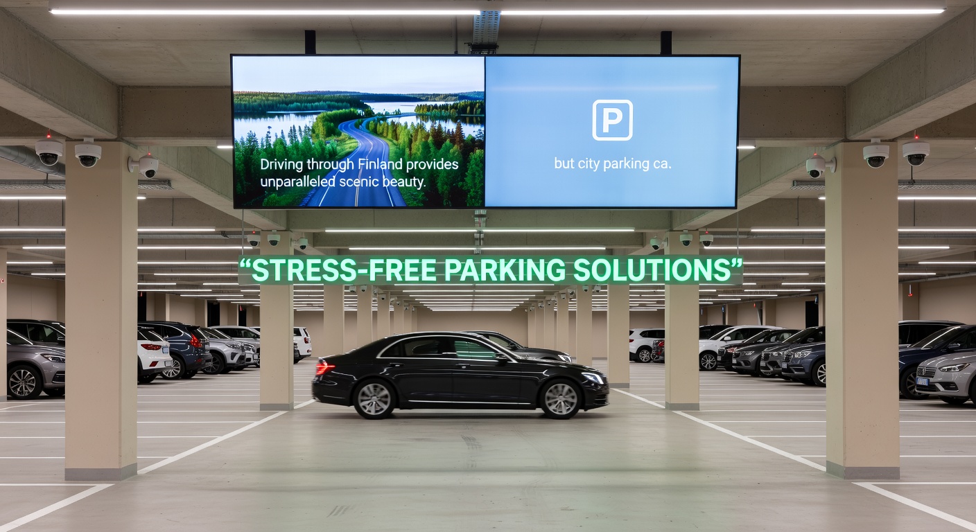 Secure monitored hotel indoor parking facility